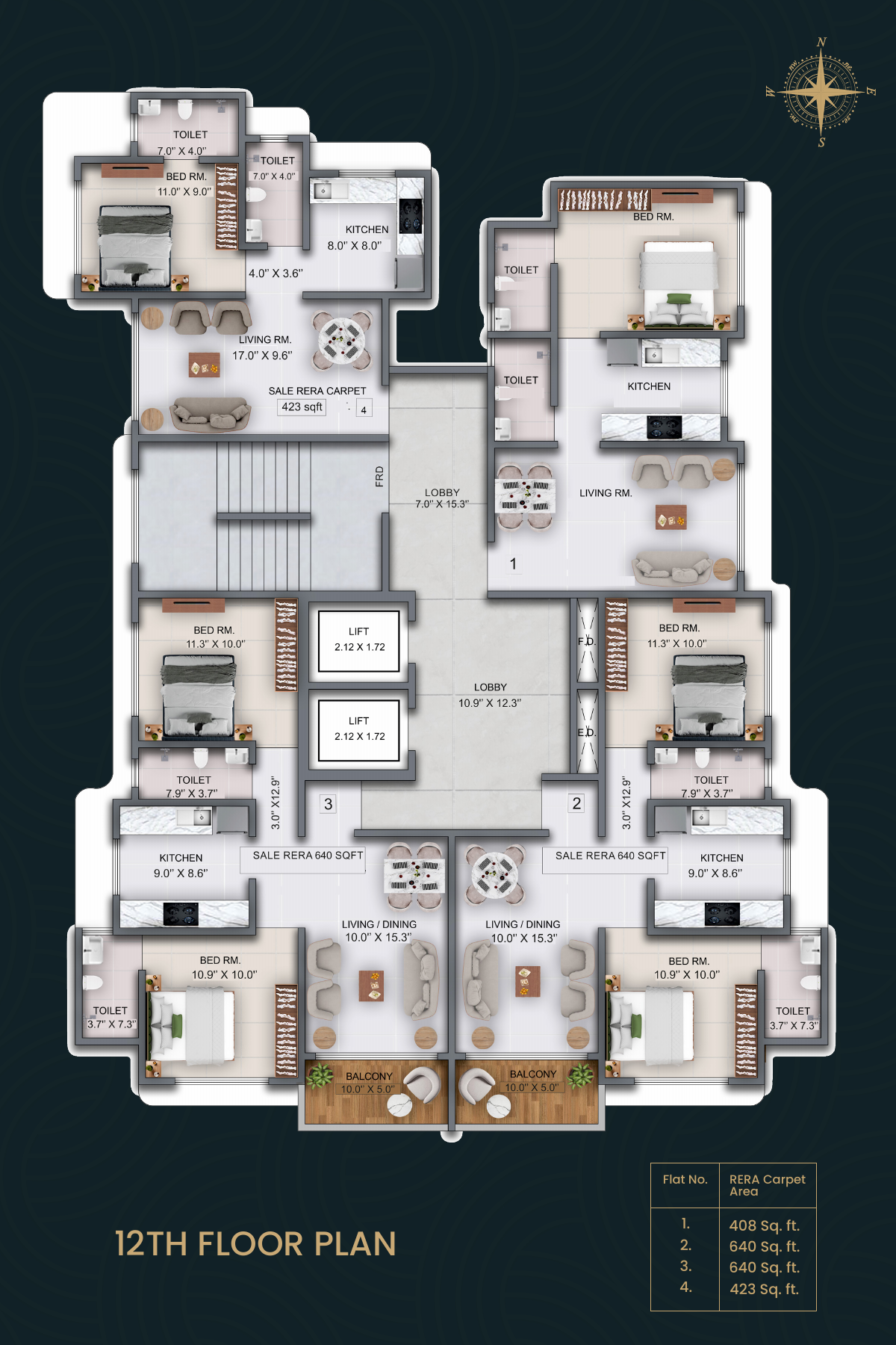 12th floor plan