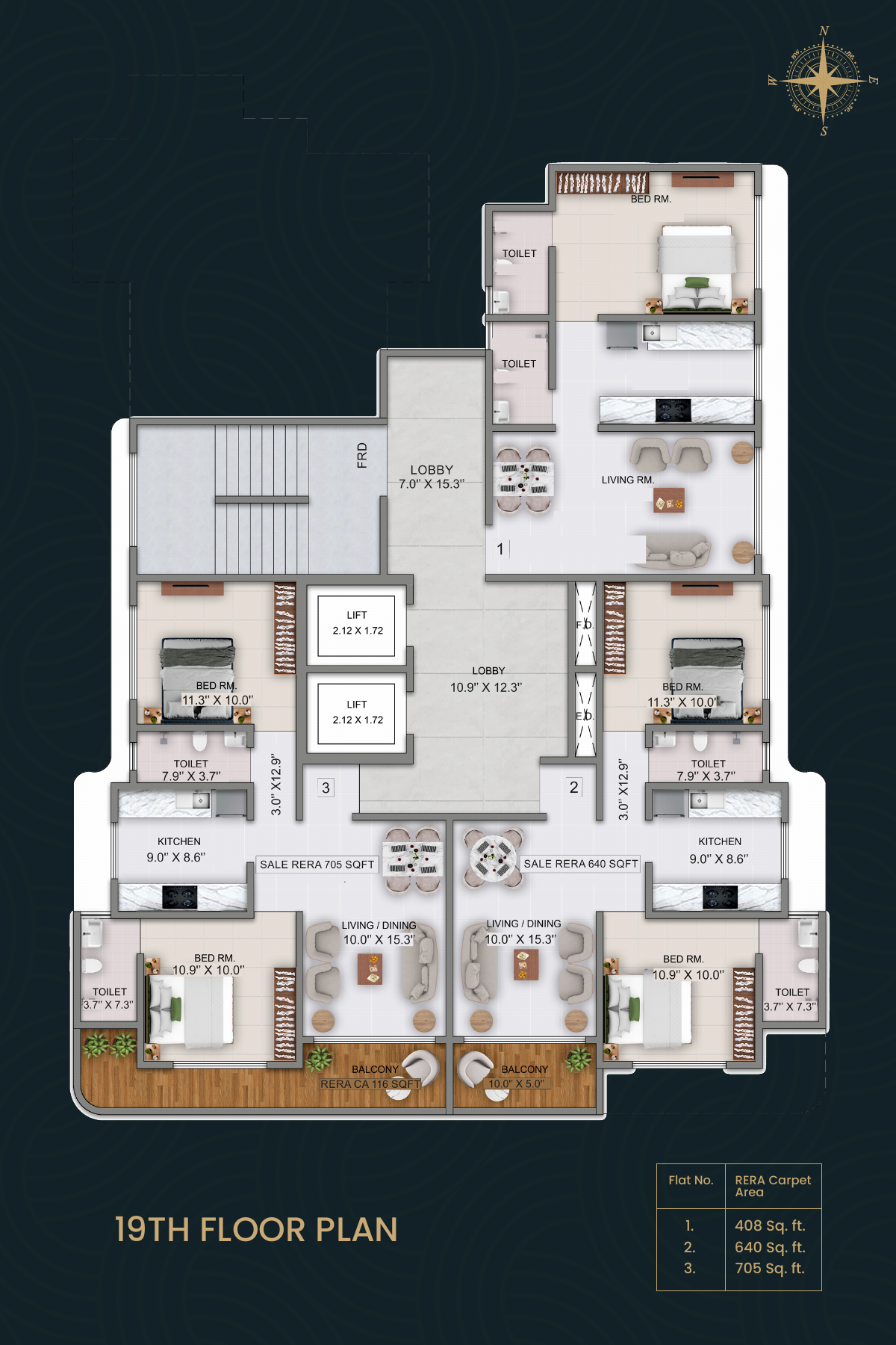 19th floor plan